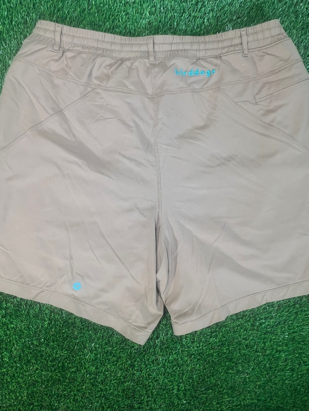 Birddogs Boom for Your Boomstick Tan 5.5” Performance Shorts Mens XL Stretch